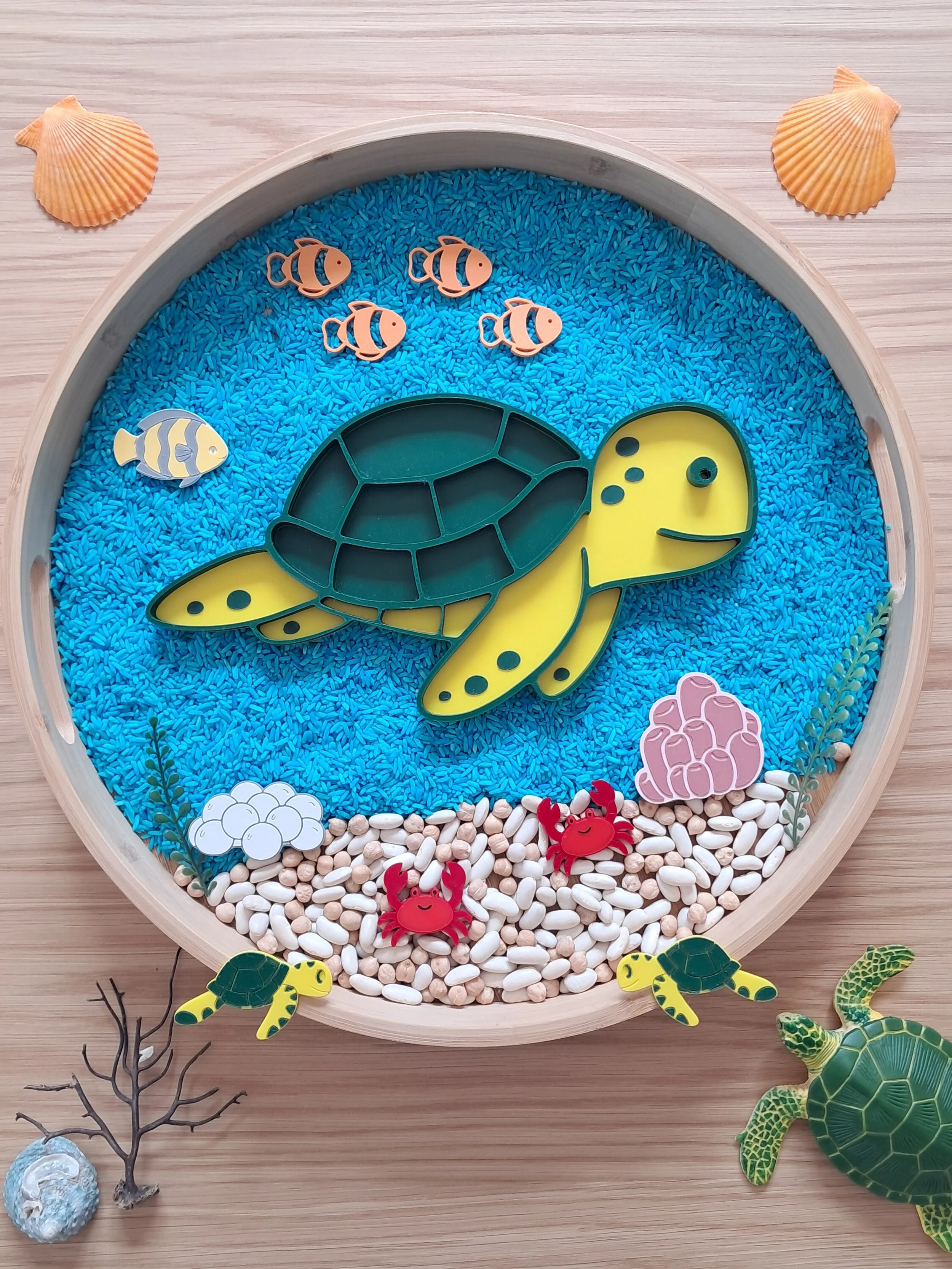 Plateau sensoriel Tortue