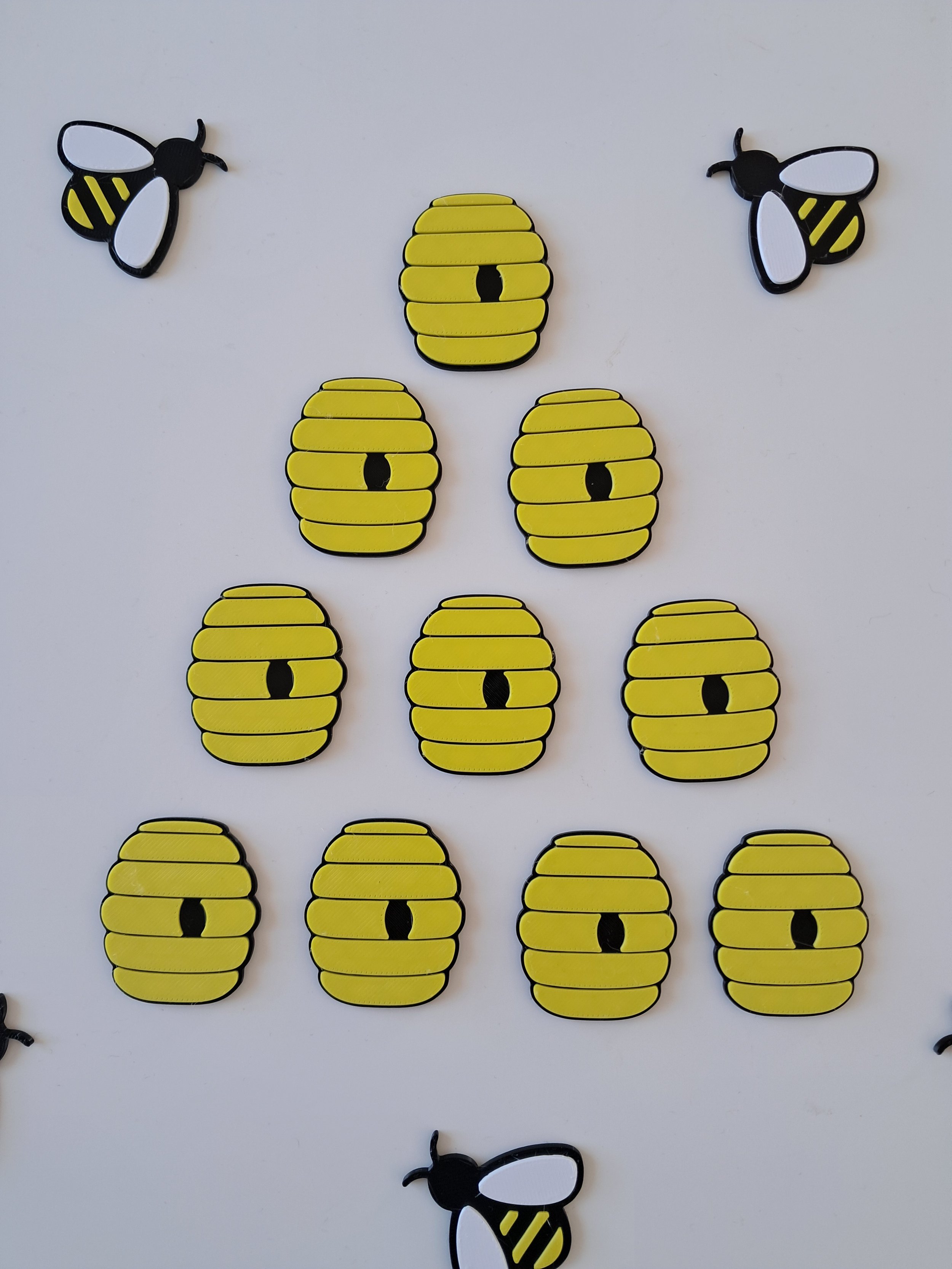 Lot de 10 petits jetons Essaims d'abeilles, tri, comptage, mini monde, table sensorielle