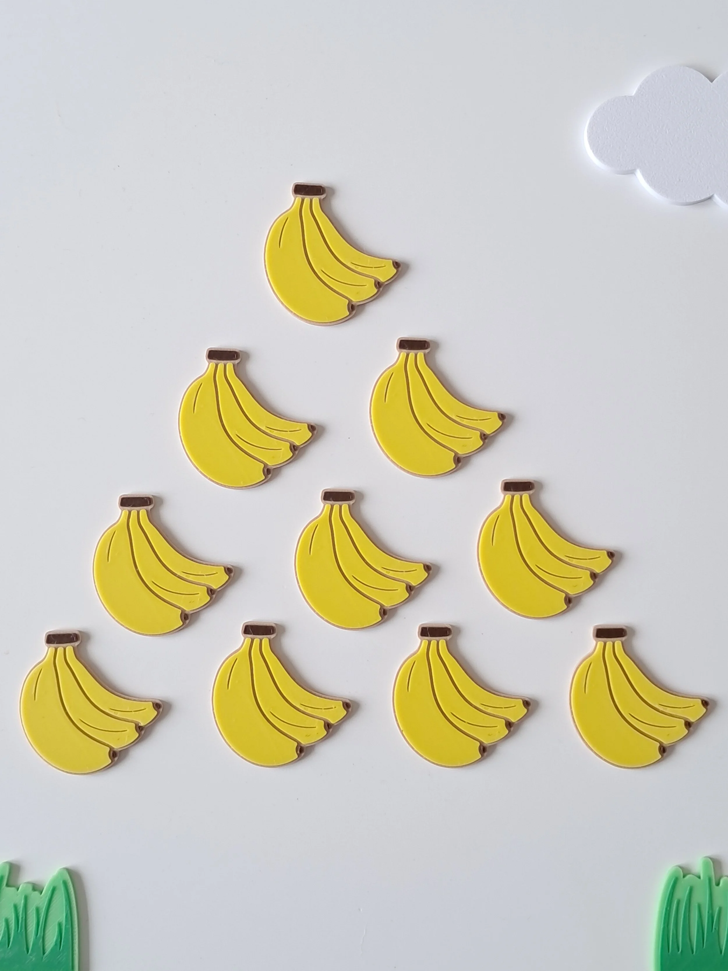 Lot de 10 petites bananes