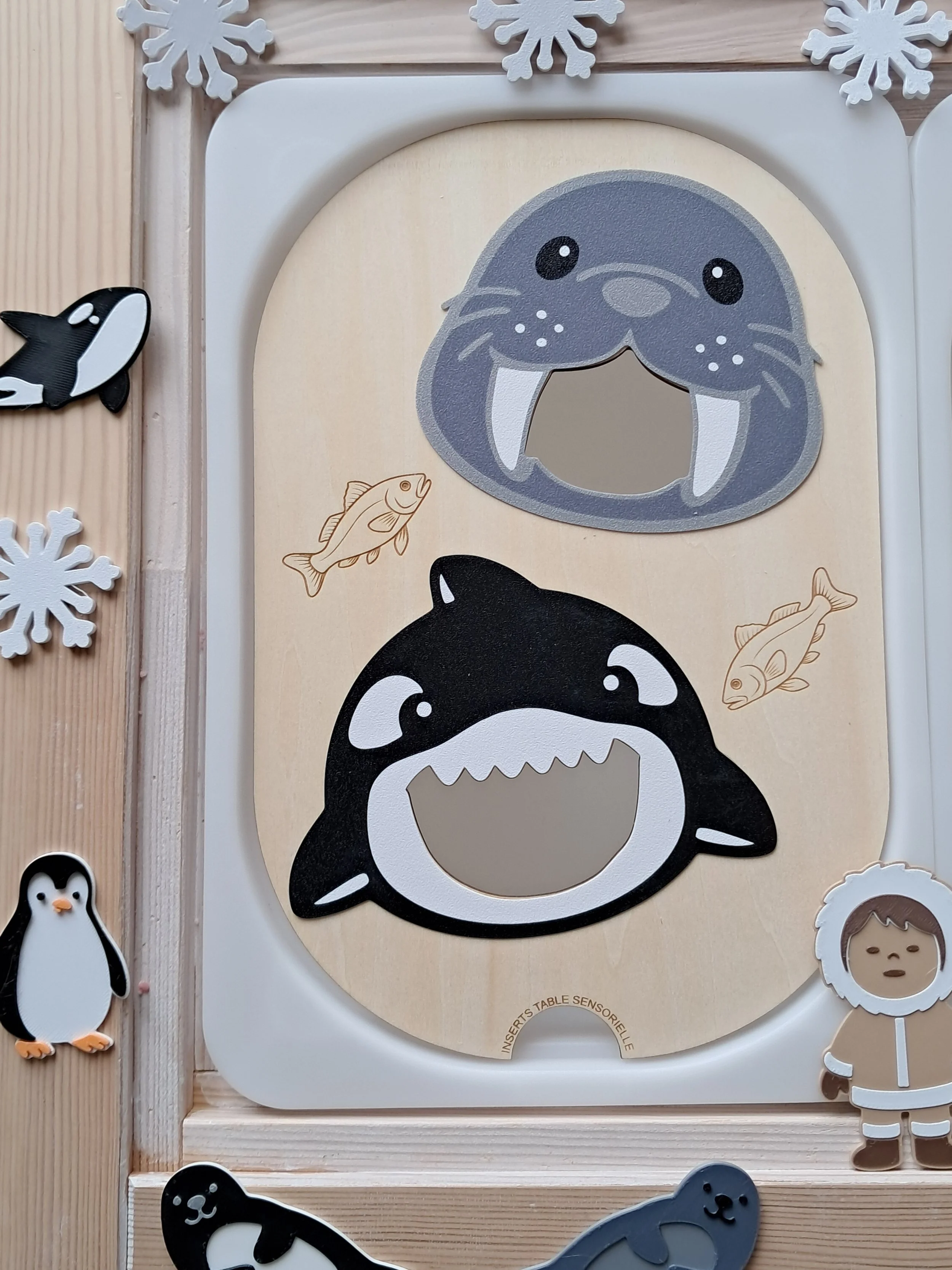 Insert petit bac trofast Les bouches gourmandes L'orque et le Morse