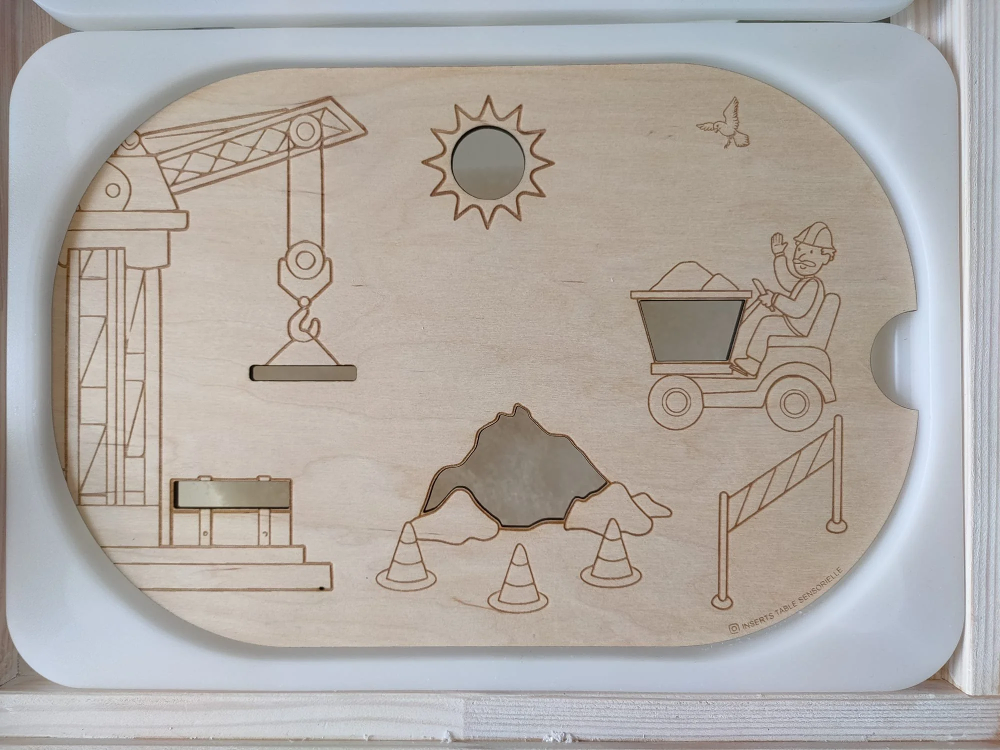 Petit couvercle insert bac trofast Le Chantier