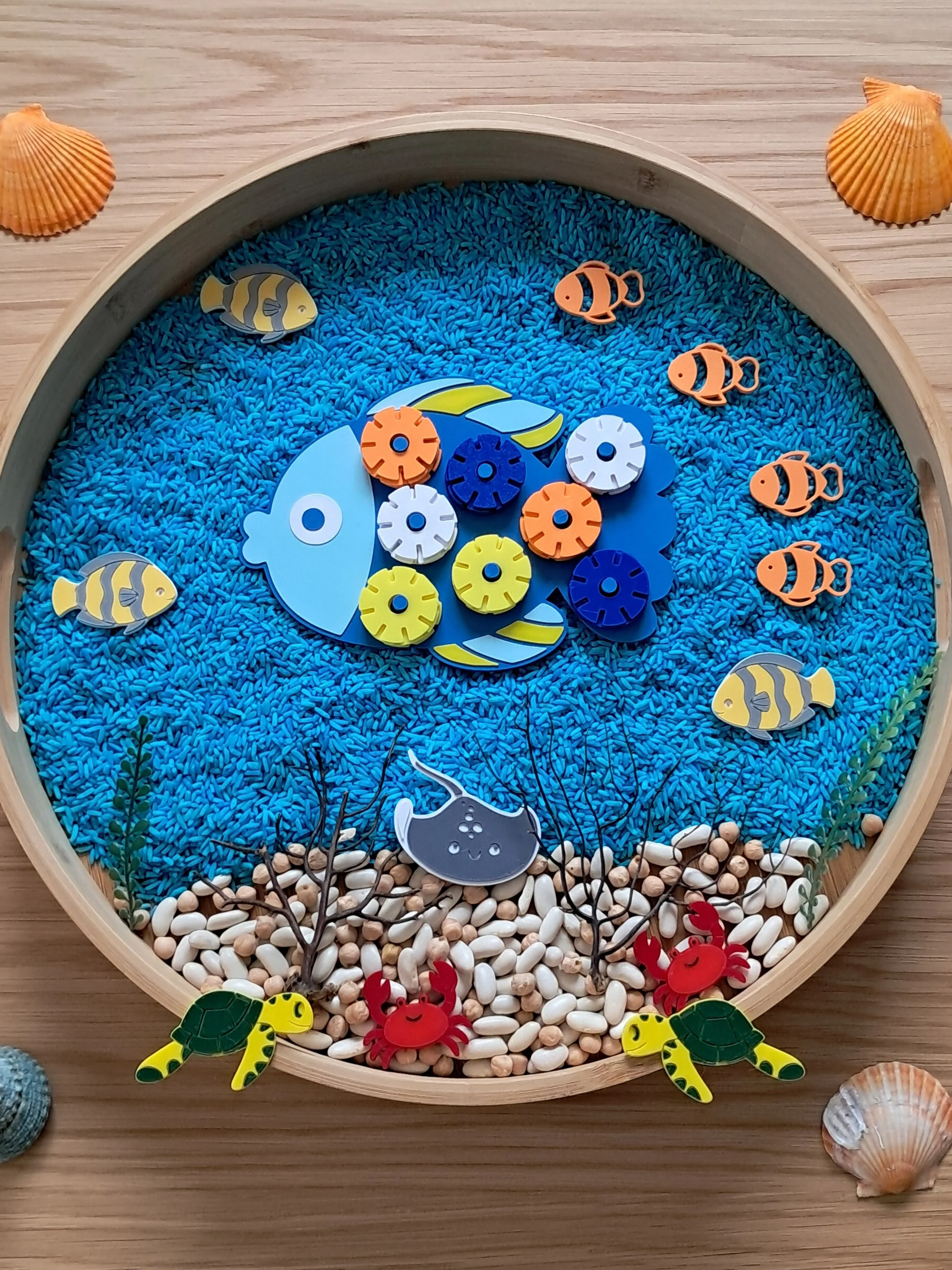 Plaque sensorielle poisson à picots pour connecteurs