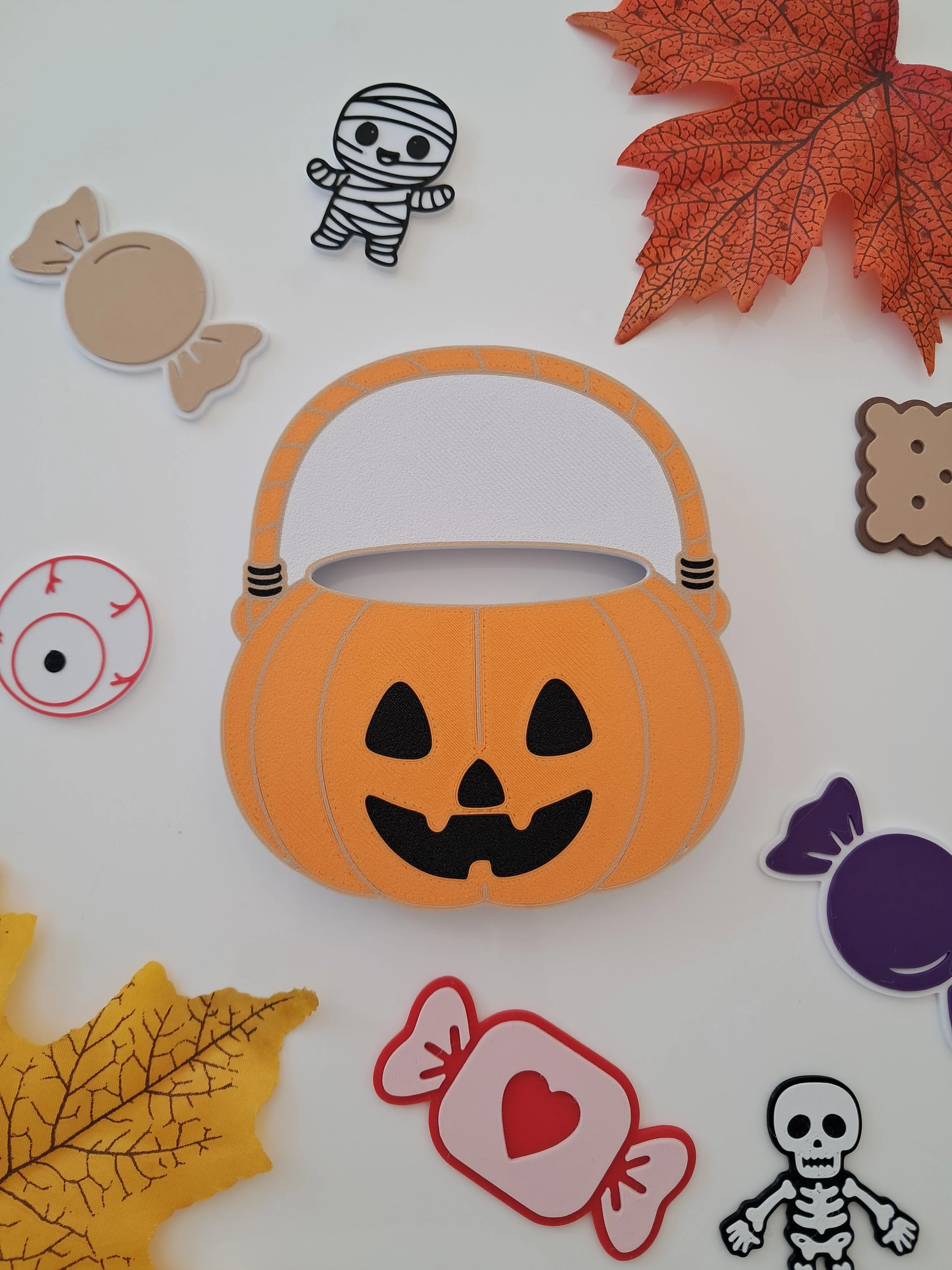 Plaque sensorielle Panier gourmand citrouille halloween