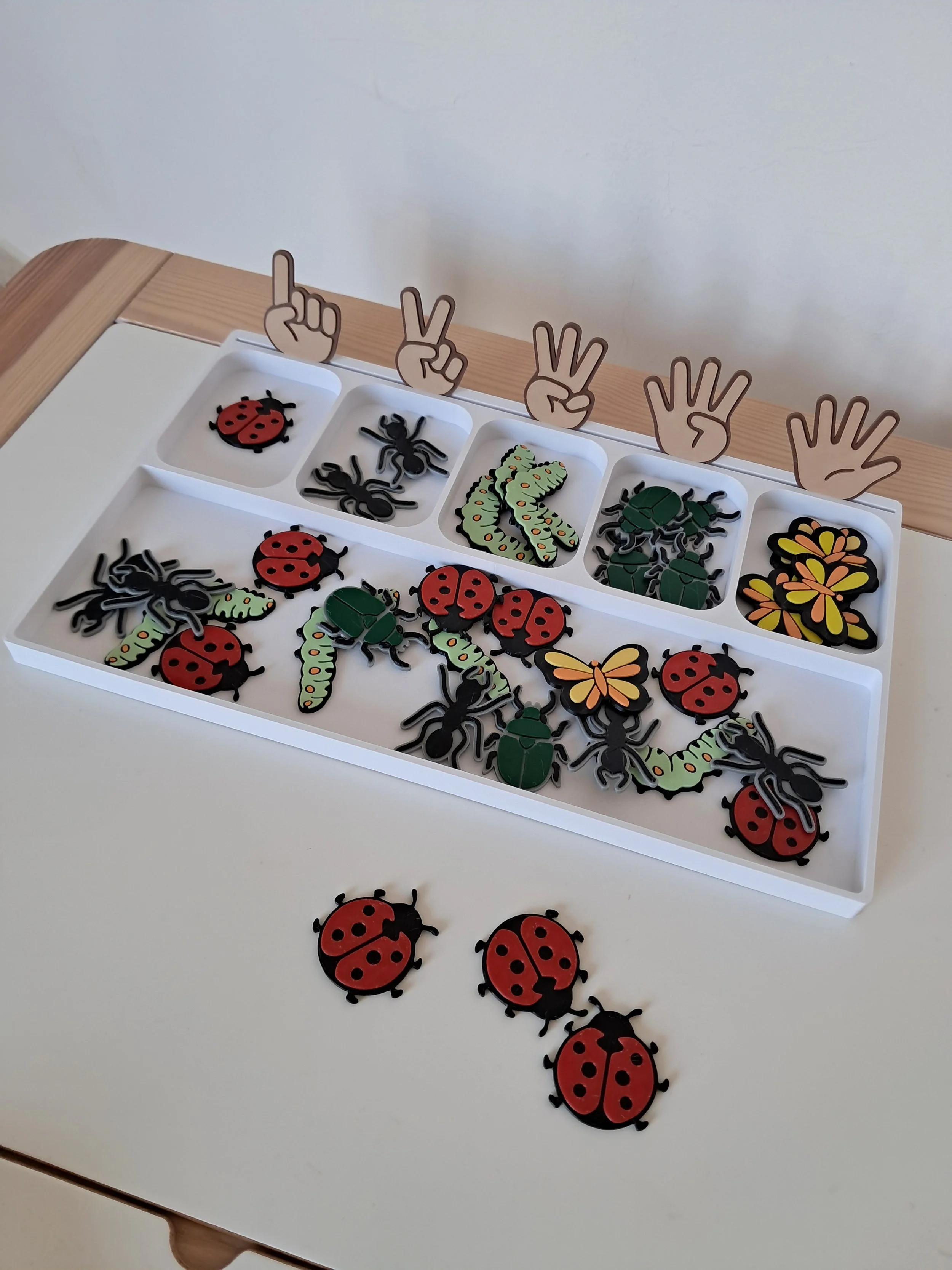 Plateau de tri et de comptage Montessori en impression 3D