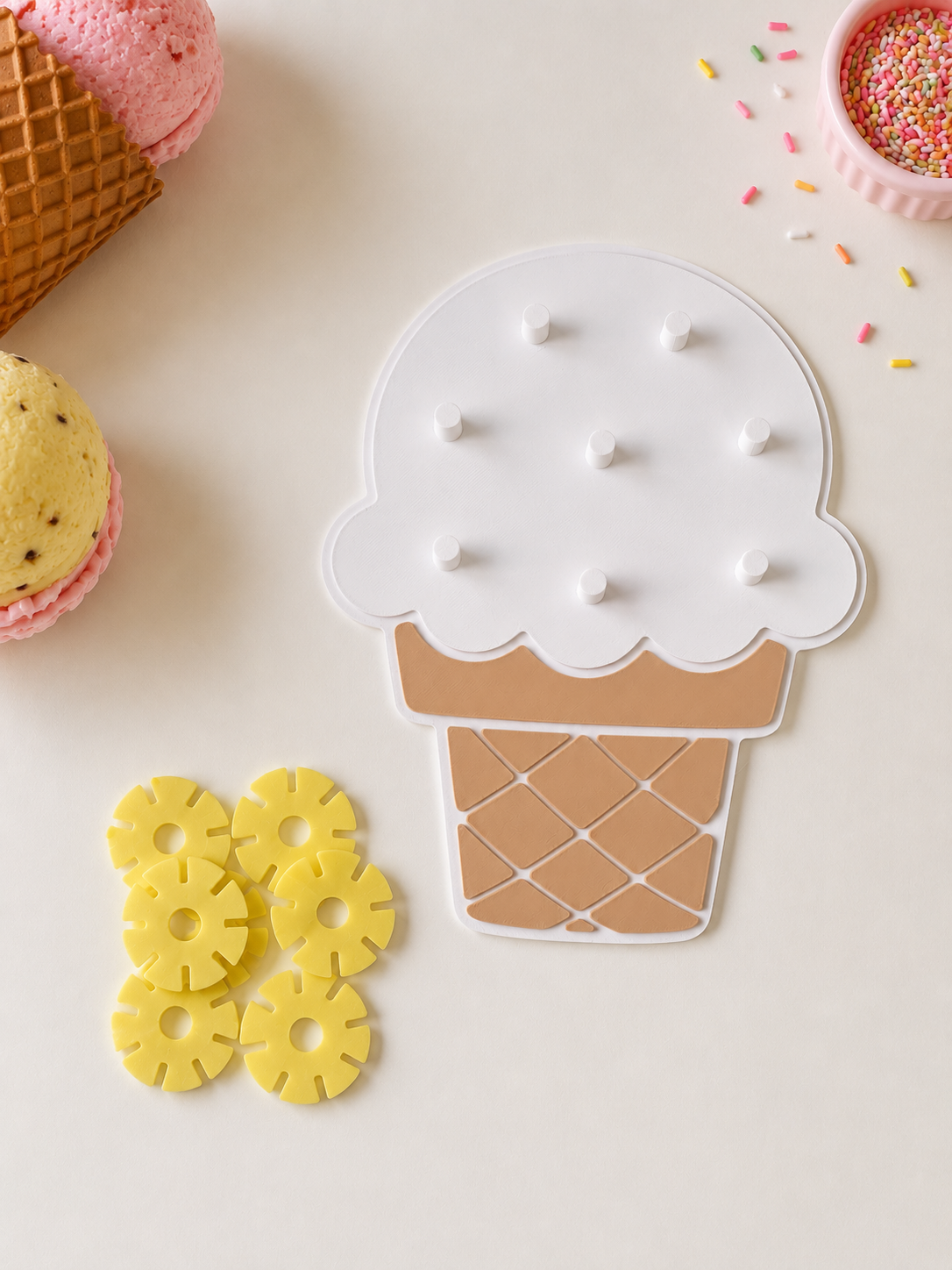 Plaque sensorielle Glace pour flocons fleurs connecteurs