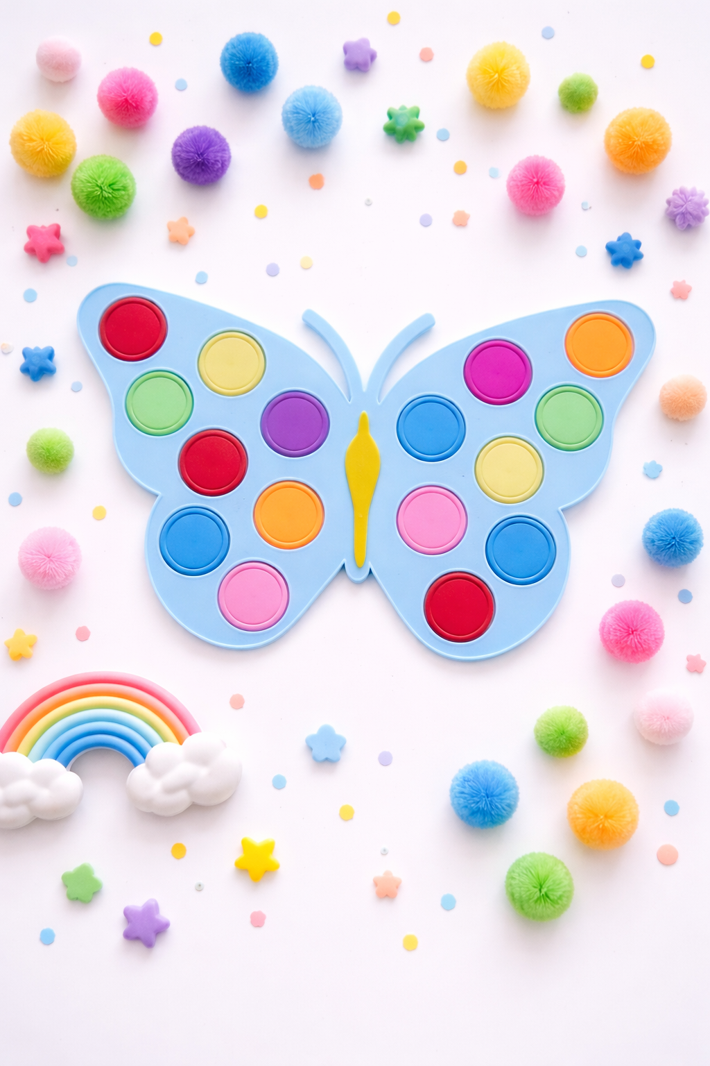 Plaque sensorielle Papillon pour jetons magnétic 🦋