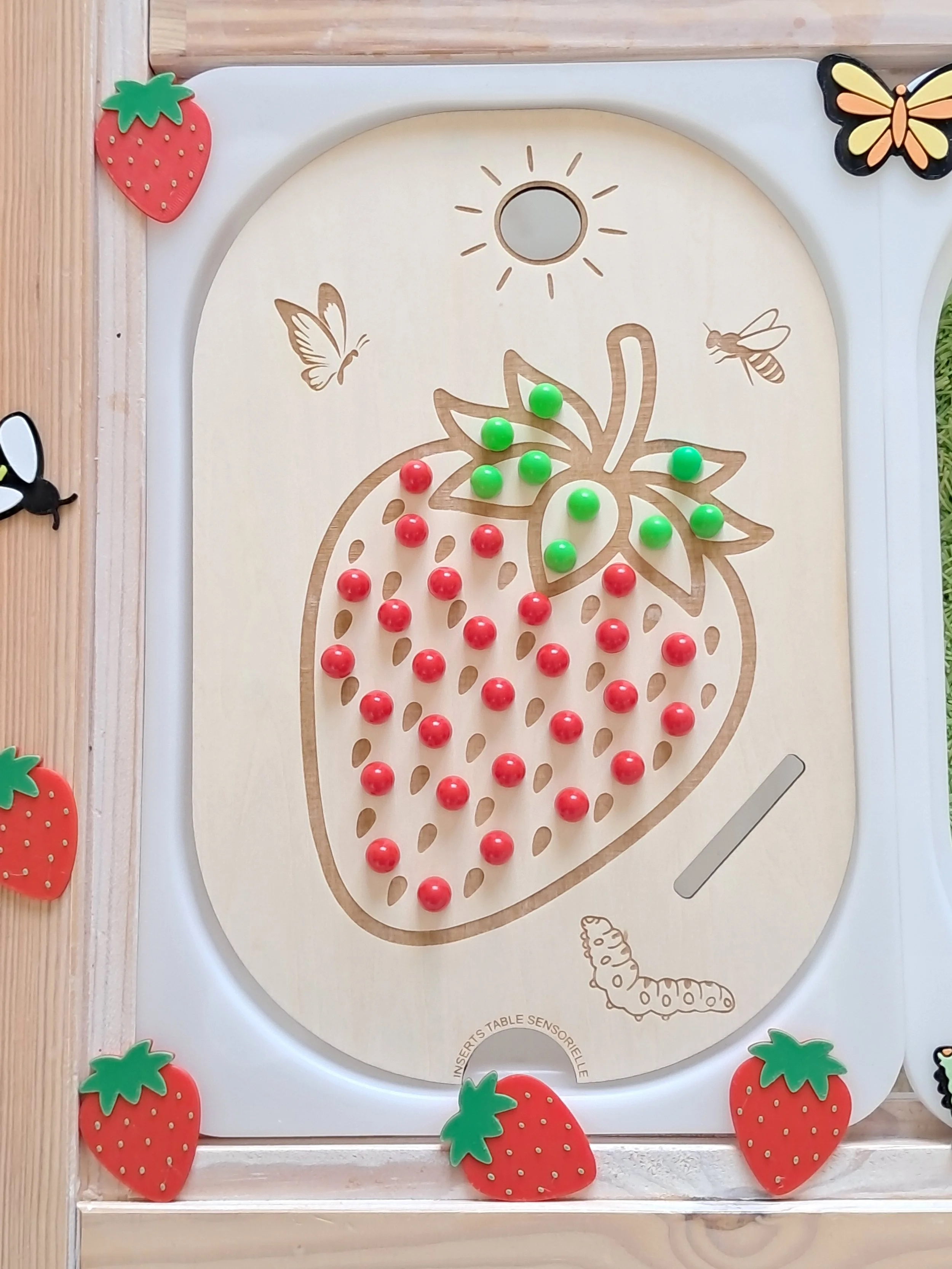 Petit insert pegboard trofast La fraise