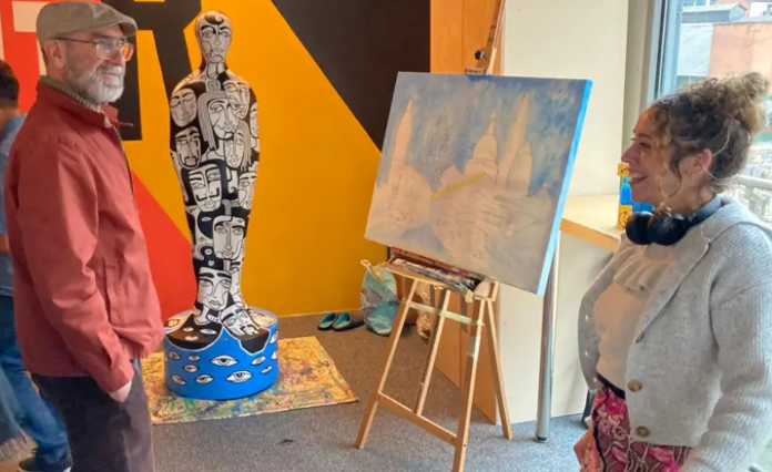 Eric Cantona visits GRIT Manchester