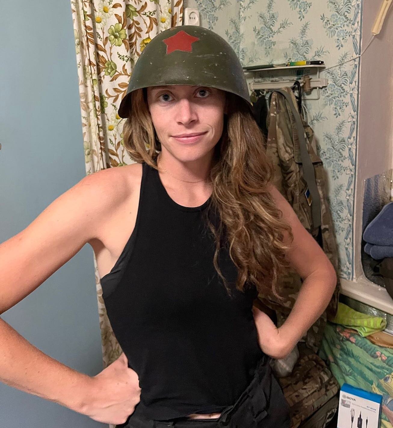 Thoughts on my new ballistic helmet?

A dear soldier brought me a WWII Red Army helmet he found on the front in southeastern Ukraine.

Perfect fit, right?