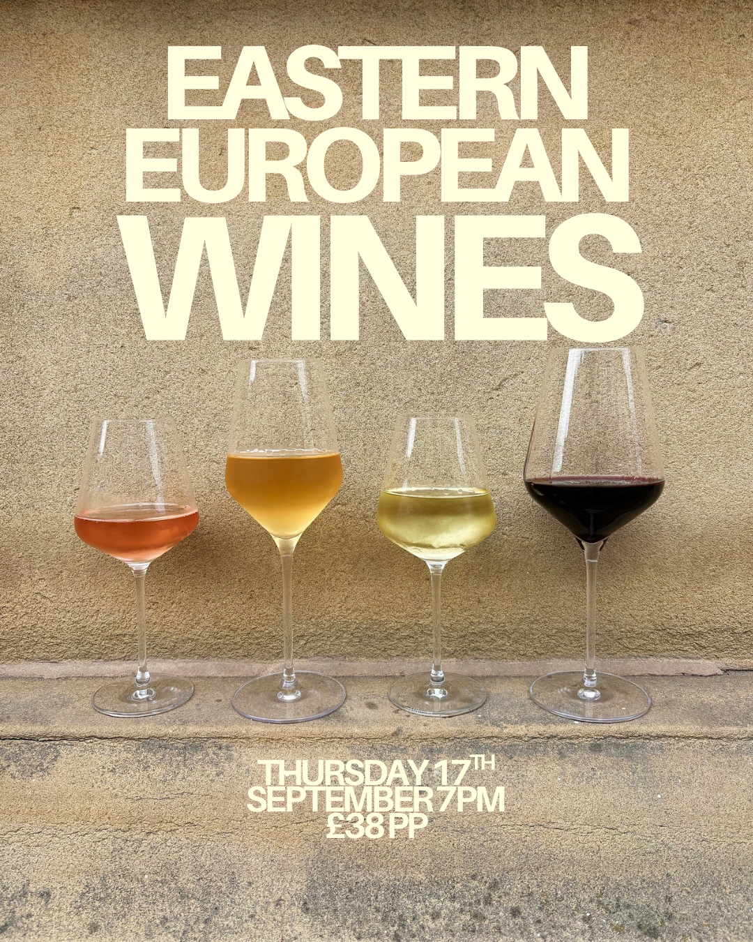17/09 Eastern European Wine Tasting 7pm 