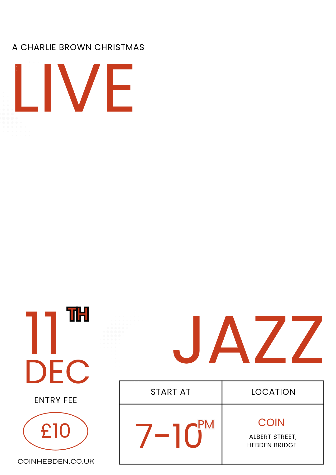 Live Jazz - A Charlie Brown Christmas by the Tom Harris Trio