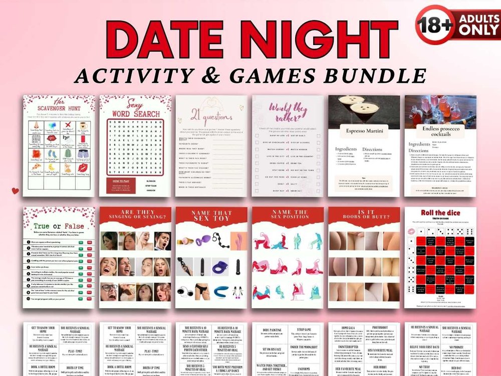 couples valentines day and date night printable cover image.