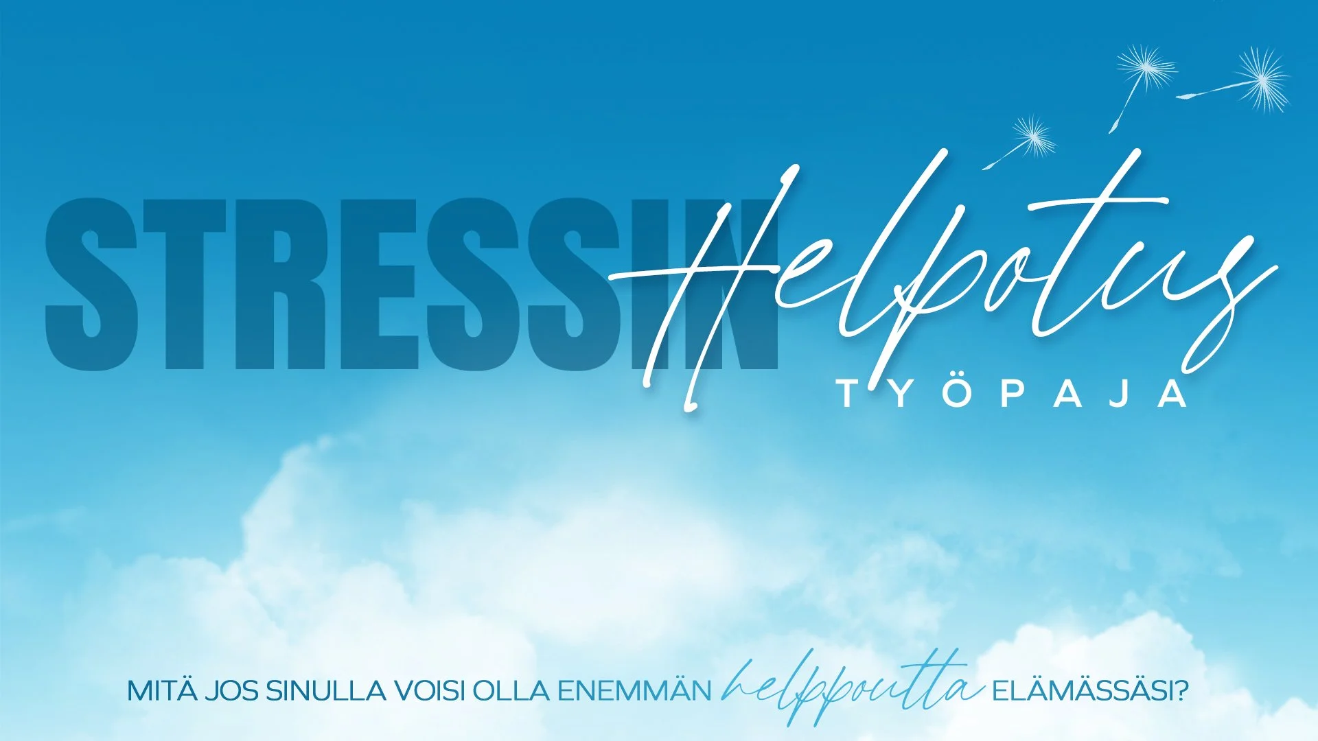 Stressin helpotus -työpaja