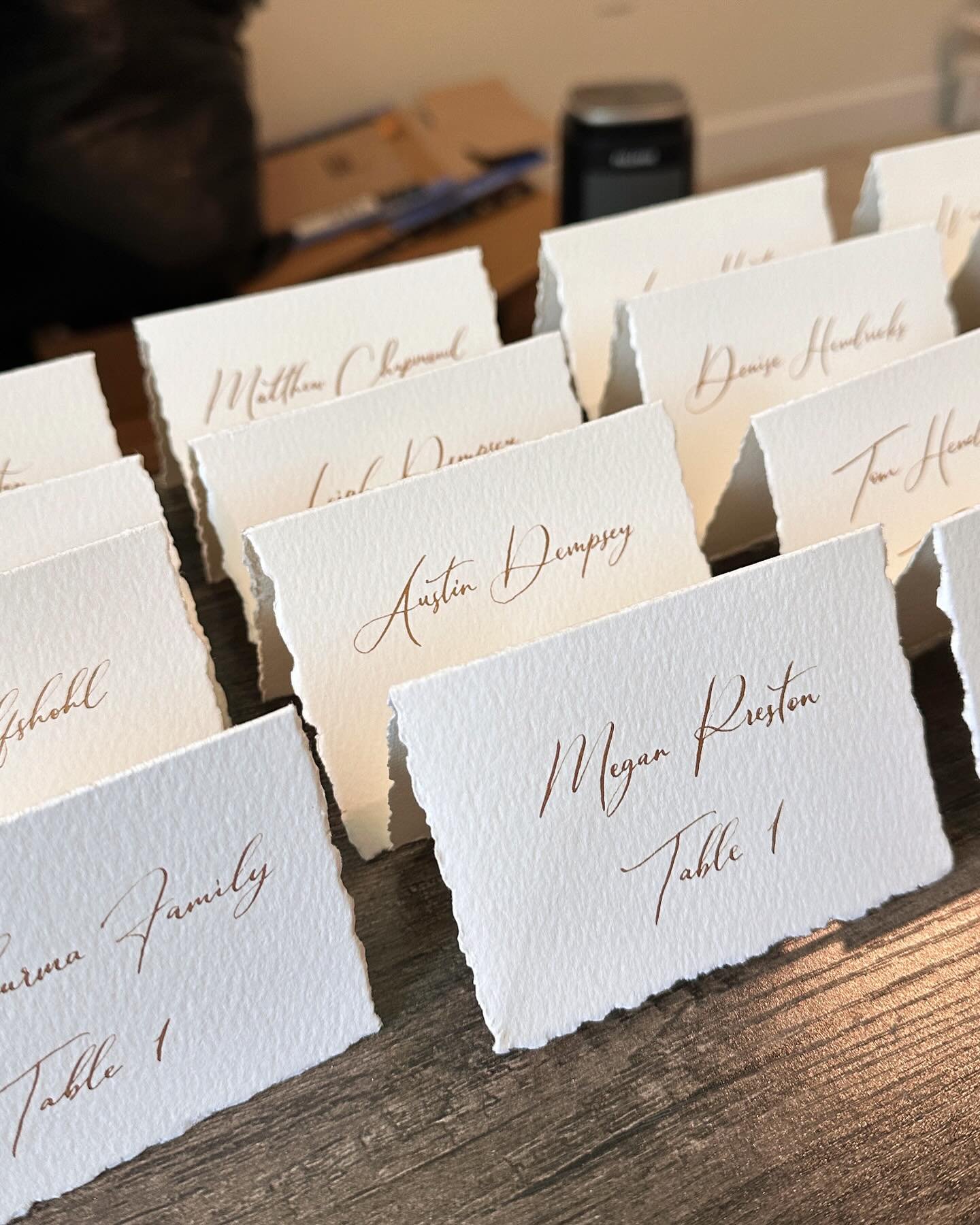 Been sharing a bunch of place cards/escort cards lately cause well, I&rsquo;ve been doing lots of them the last couple of weeks! These are so fun for me to do but are labor intensive as well and I just think they add a little something extra to your 