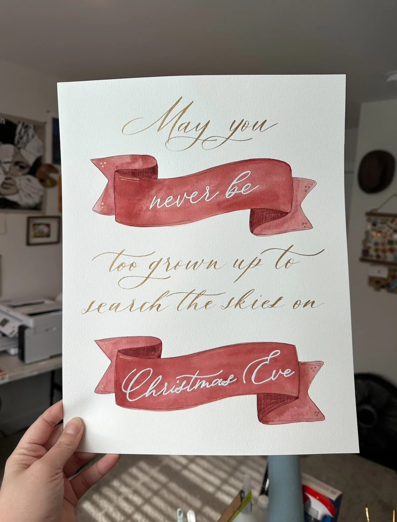 I don&rsquo;t often revisit past pieces I&rsquo;ve done, but for this I was curious to see what a cleaned up version would look like.

The first time I did this (see second photo) I did it with acrylic paint, and also it was one of the first pieces I