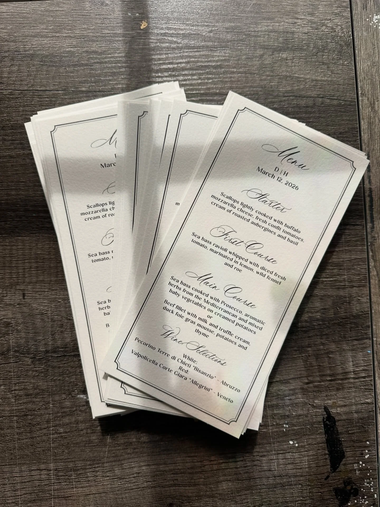 Here&rsquo;s your reminder that if you need printed menus, I got you ✌🏻