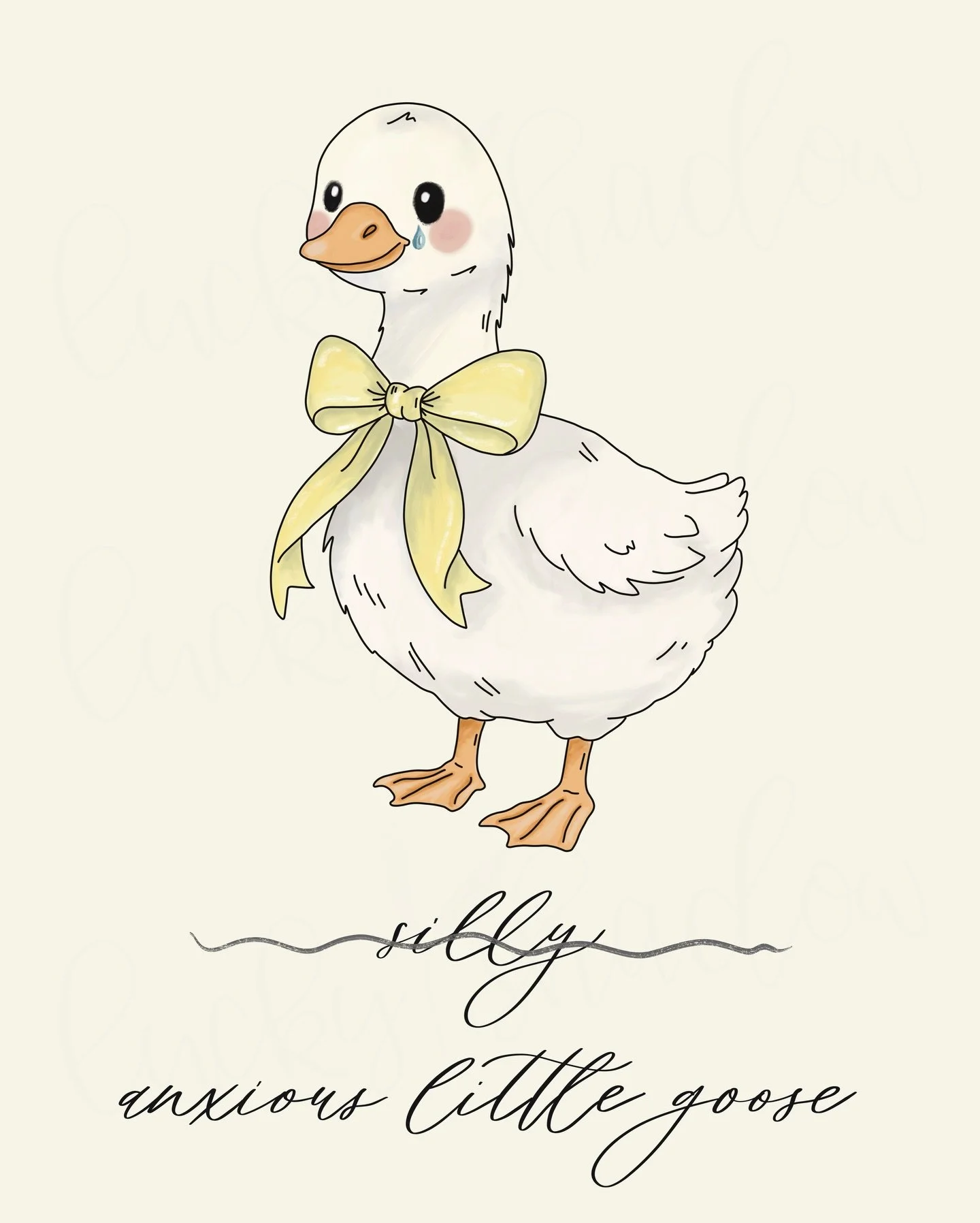 Feeling all types of anxious? Here&rsquo;s an anxious little goose to let you know you aren&rsquo;t alone ❤️