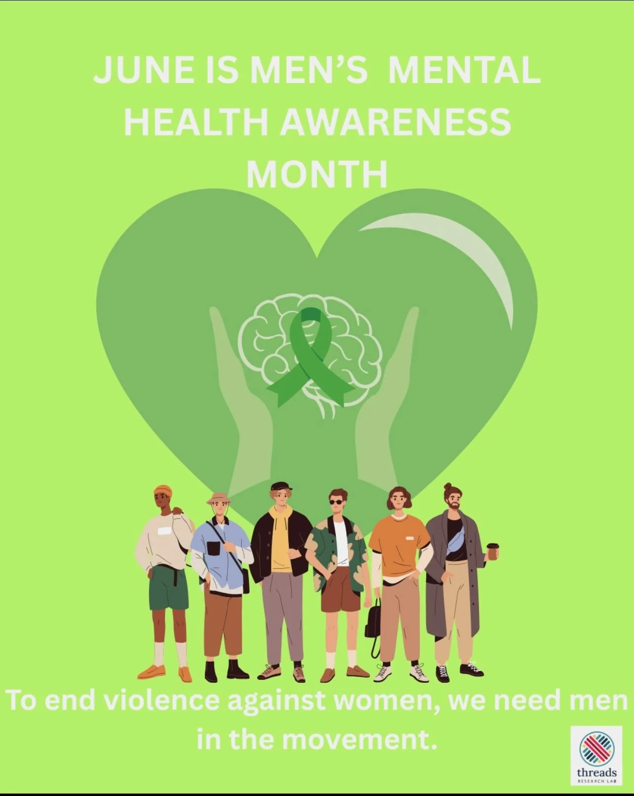 June is Men&rsquo;s Health Awareness Month 💙  This year, we&rsquo;re highlighting an often-overlooked truth: ending violence against women requires men at the table. Research shows that engaging men and boys as allies, advocates, and change-makers i