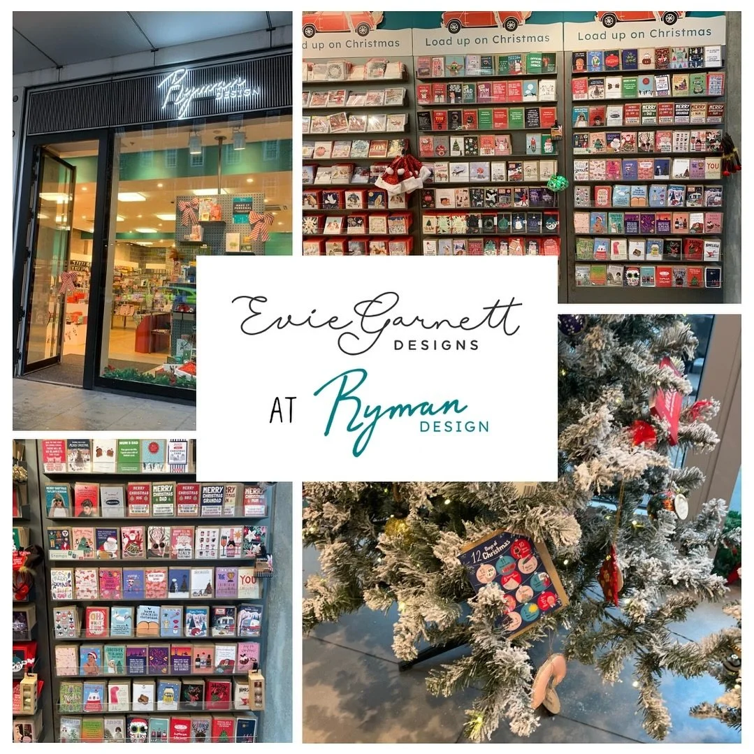 Thrilled to spot my cards at Ryman Design and loving the festive vibes in their stores! 🎄 Thank you @thelondonstudio 💕