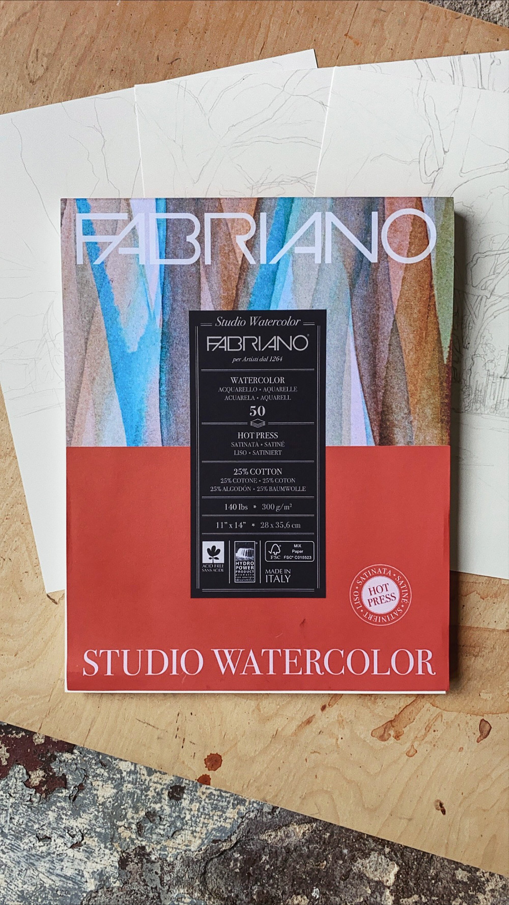 Review  Fabriano Watercolor Pad — Carly Drew
