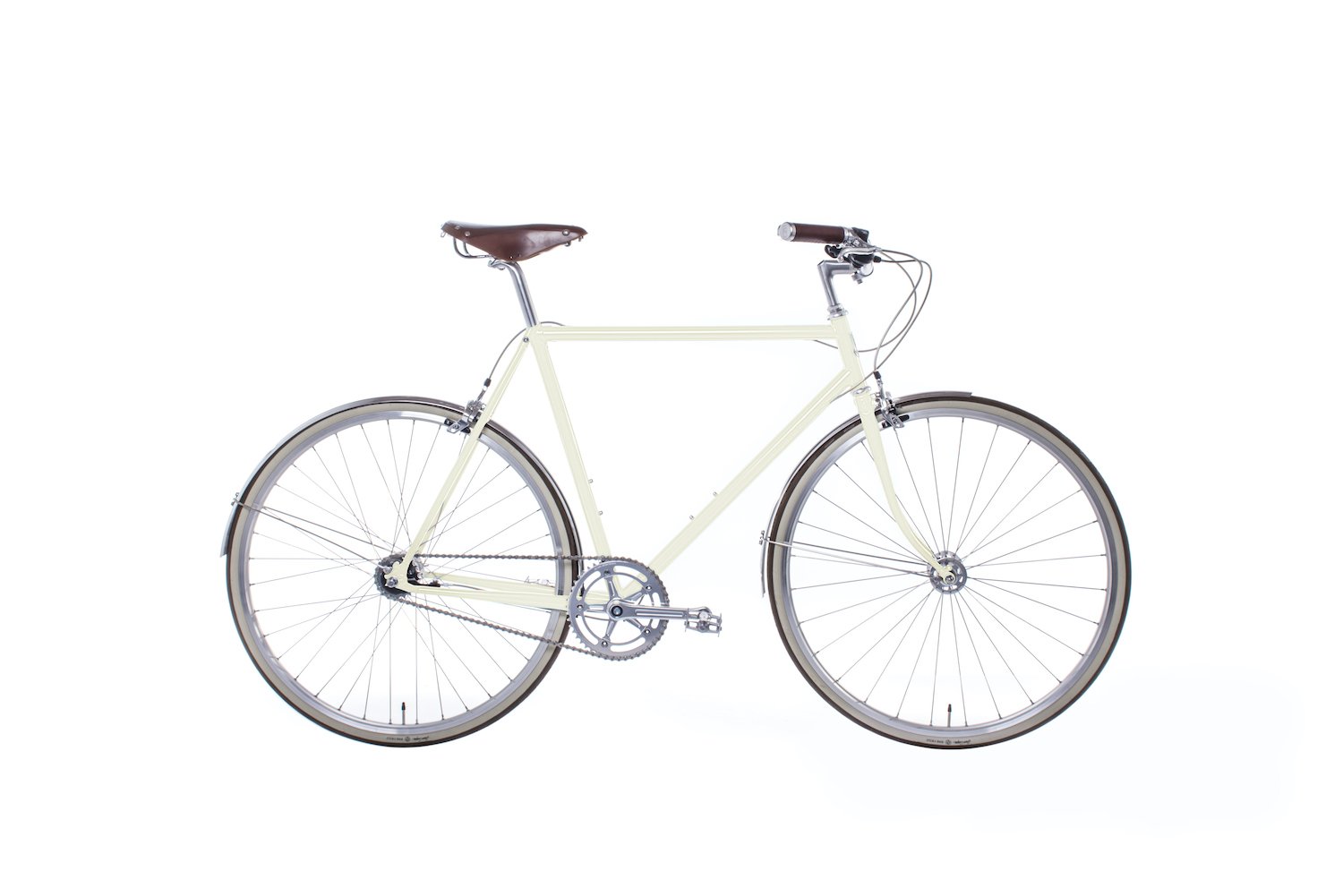 Freddie Grubb 3-Speed City Bicycle Oyster White