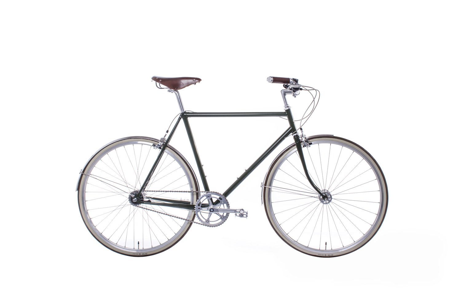 Freddie Grubb 2-Speed Fleet City Bike Moss Green