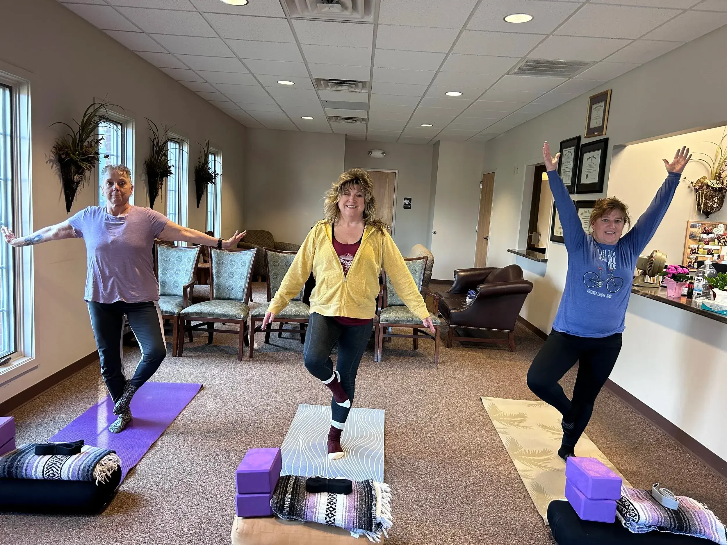 Yoga in corporate office