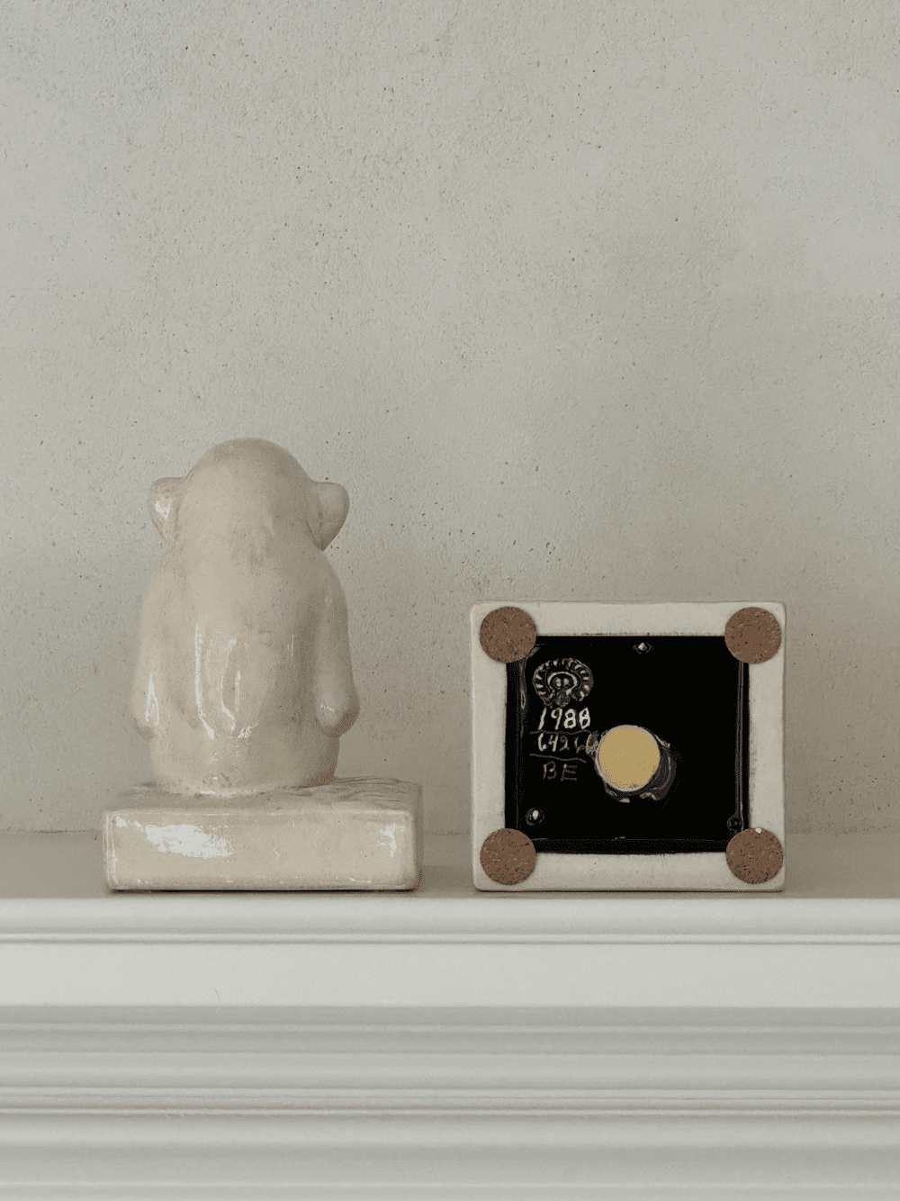 Vintage Rookwood Chimpanzee Bookends — Gray House Art & Antiques