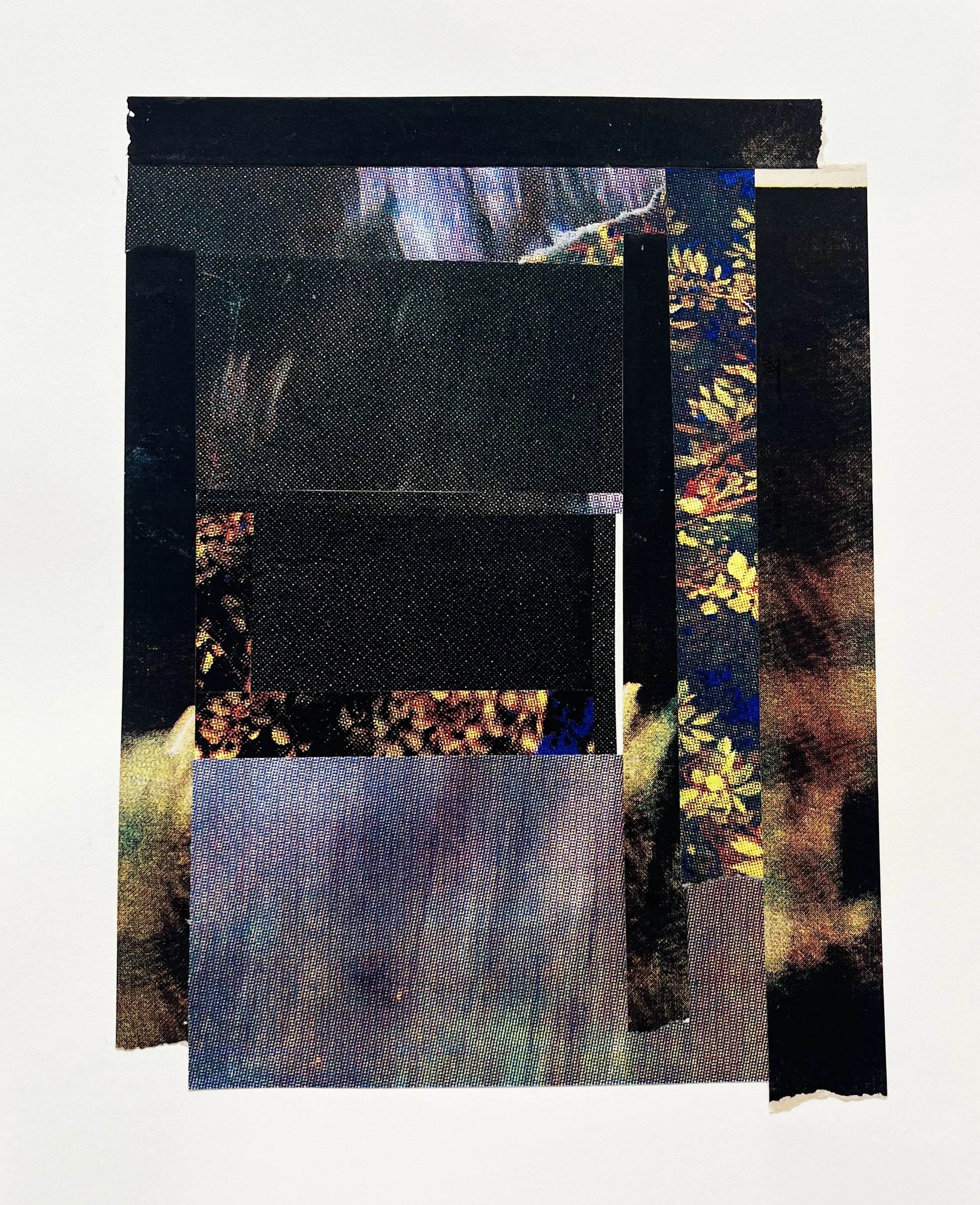 Refraction II, Screenprint on kozo,, starch paste, 11x14 inches, 2026