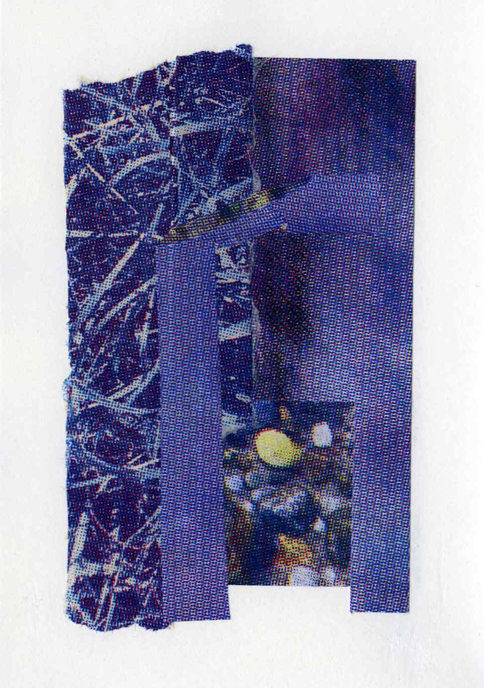 Assemblage #47, Screenprint on kozo, starch paste, 5x7 inches, 2026