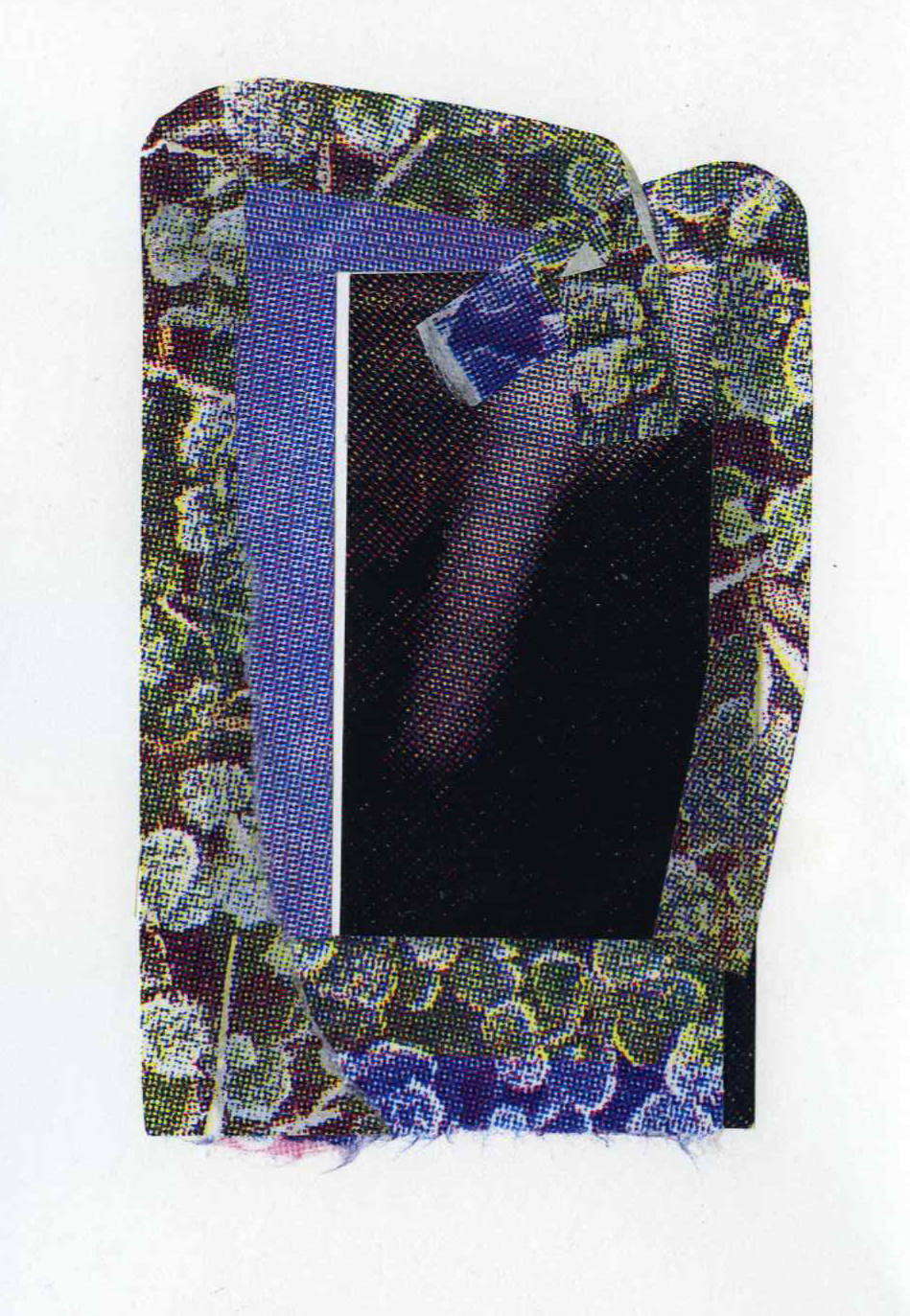 Assemblage #48, Screenprint on kozo, starch paste, 5x7 inches, 2026