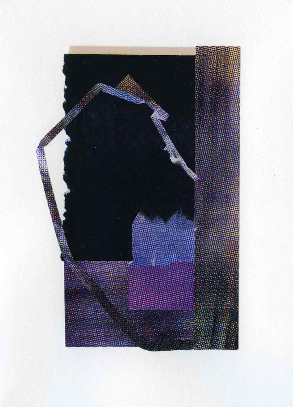 Assemblage #23, Screenprint on kozo, starch paste, 5x7 inches, 2026