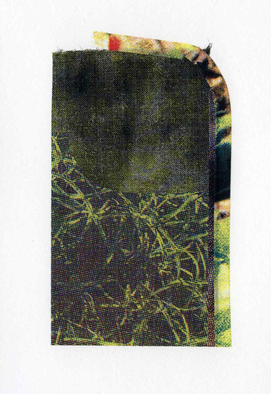 Assemblage #28, Screenprint on kozo, starch paste, 5x7 inches, 2026