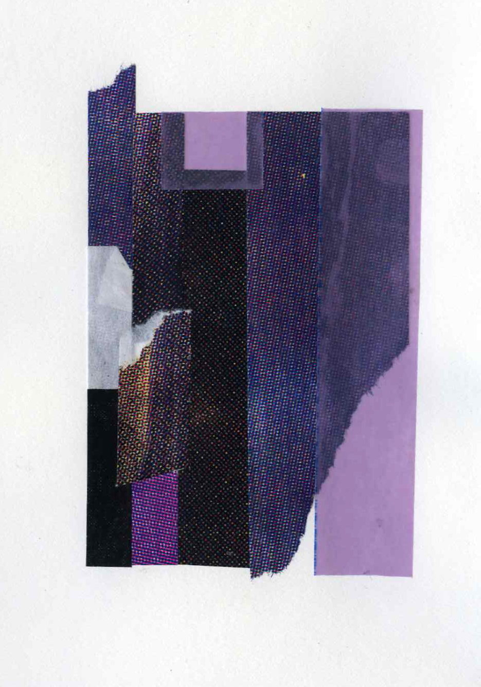 Assemblage #29, Screenprint on kozo, starch paste, 5x7 inches, 2026