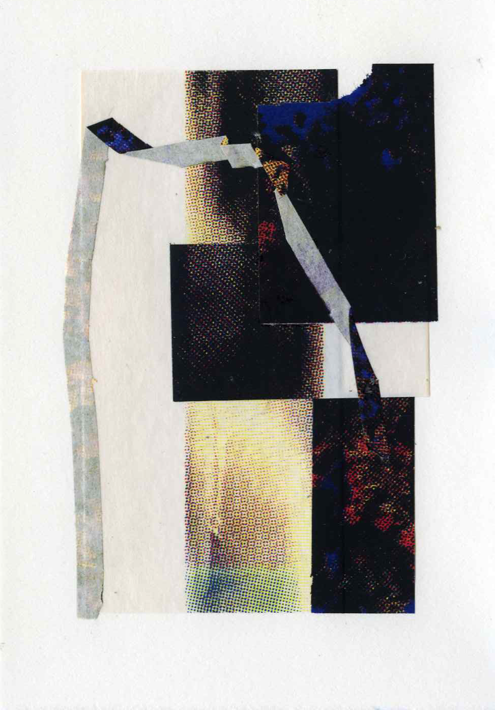 Assemblage #35, Screenprint on kozo, starch paste, 5x7 inches, 2026