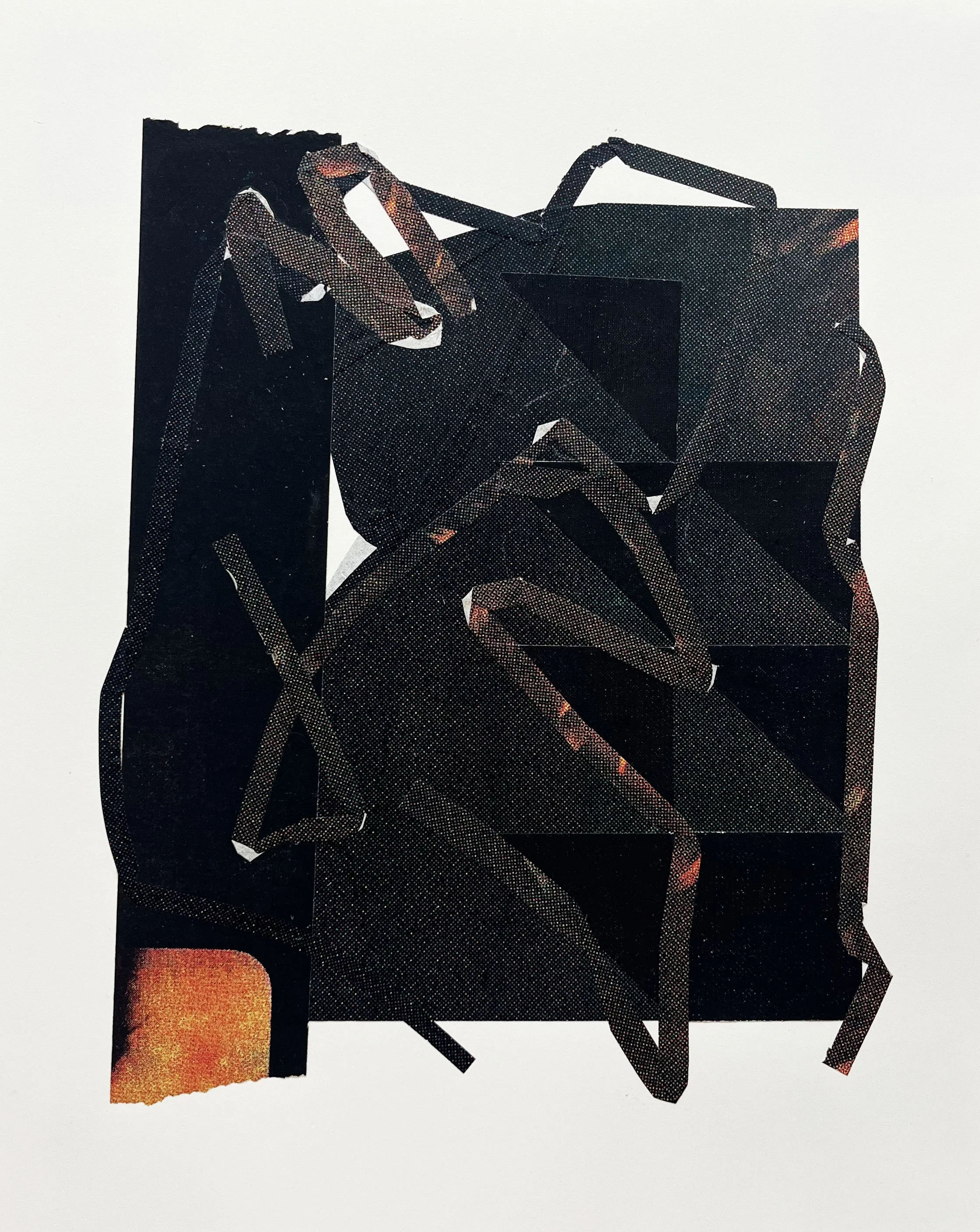 Night time window, Screenprint on kozo,, starch paste, 11x14 inches, 2026