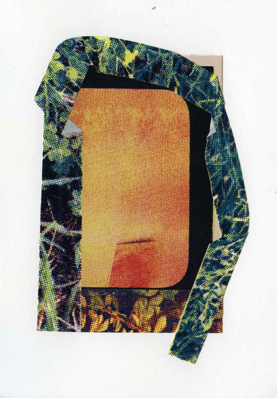 Assemblage #22, Screenprint on kozo, starch paste, 5x7 inches, 2026