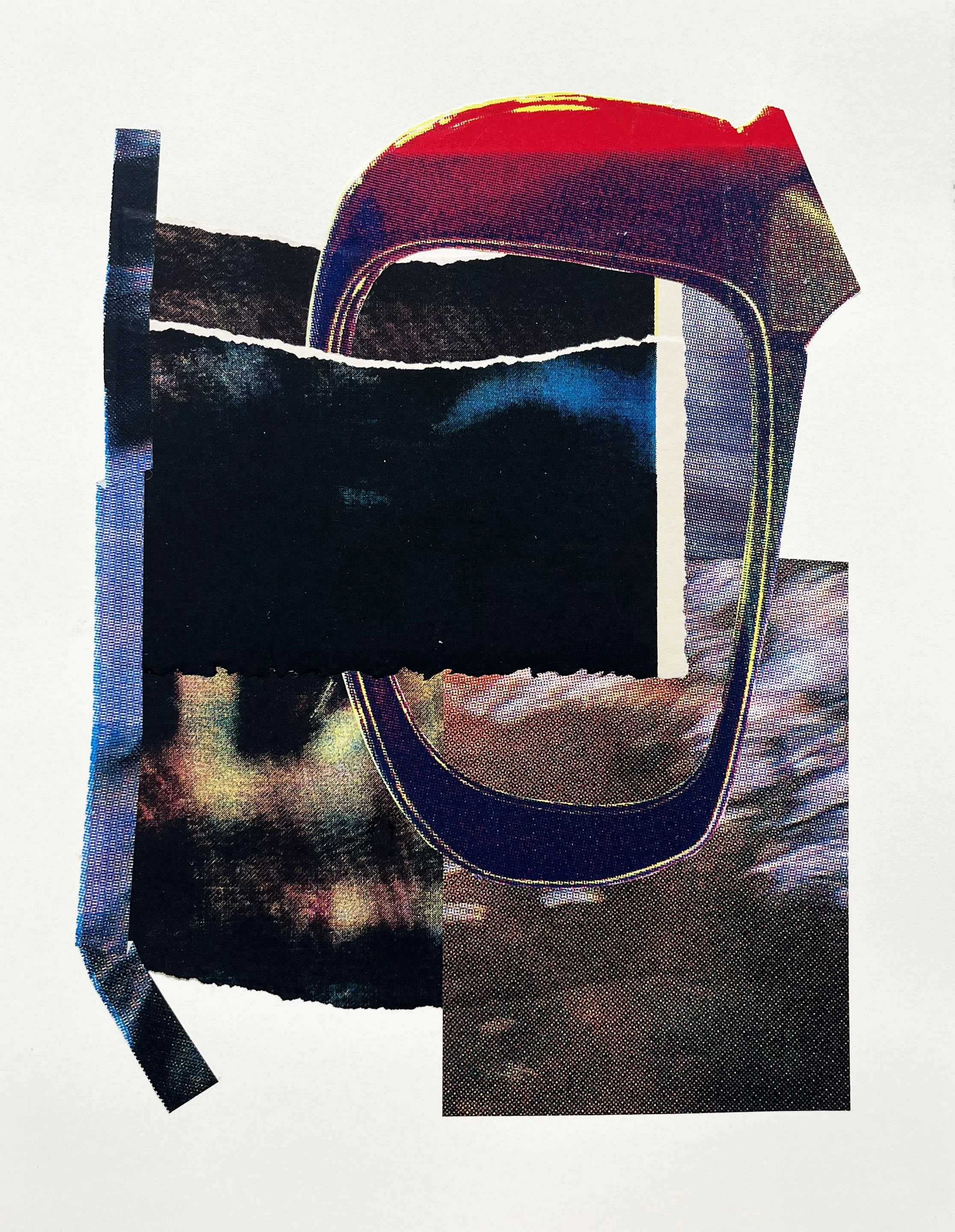 Sice view II, Screenprint on kozo,, starch paste, 11x14 inches, 2026