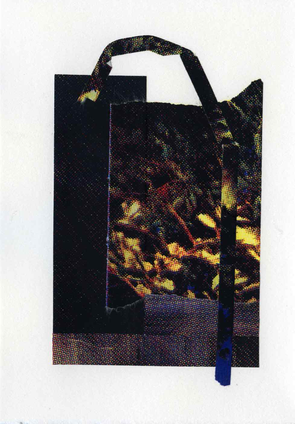 Assemblage #42, Screenprint on kozo, starch paste, 5x7 inches, 2026