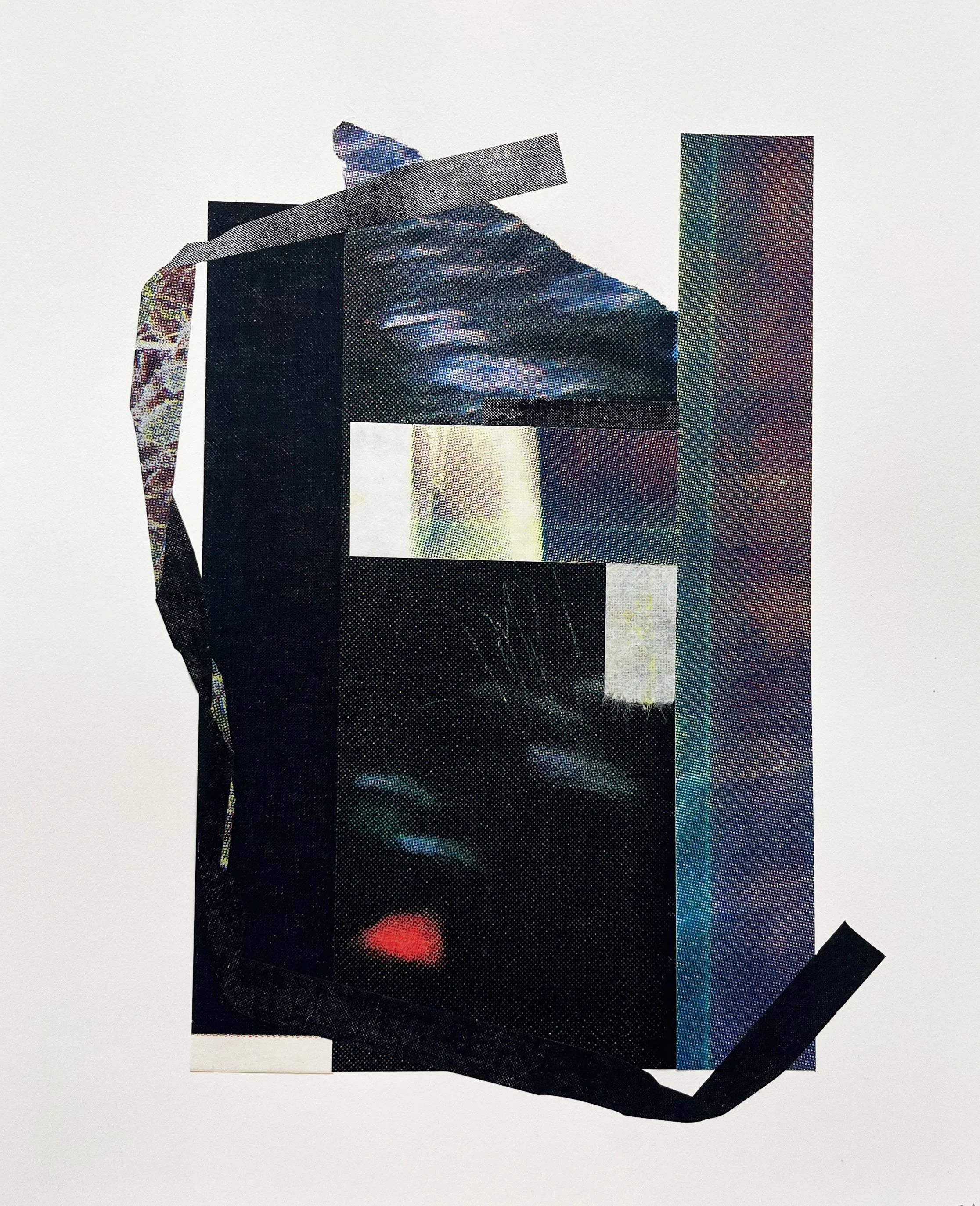 Refracrion I, Screenprint on kozo,, starch paste, 11x14 inches, 2026