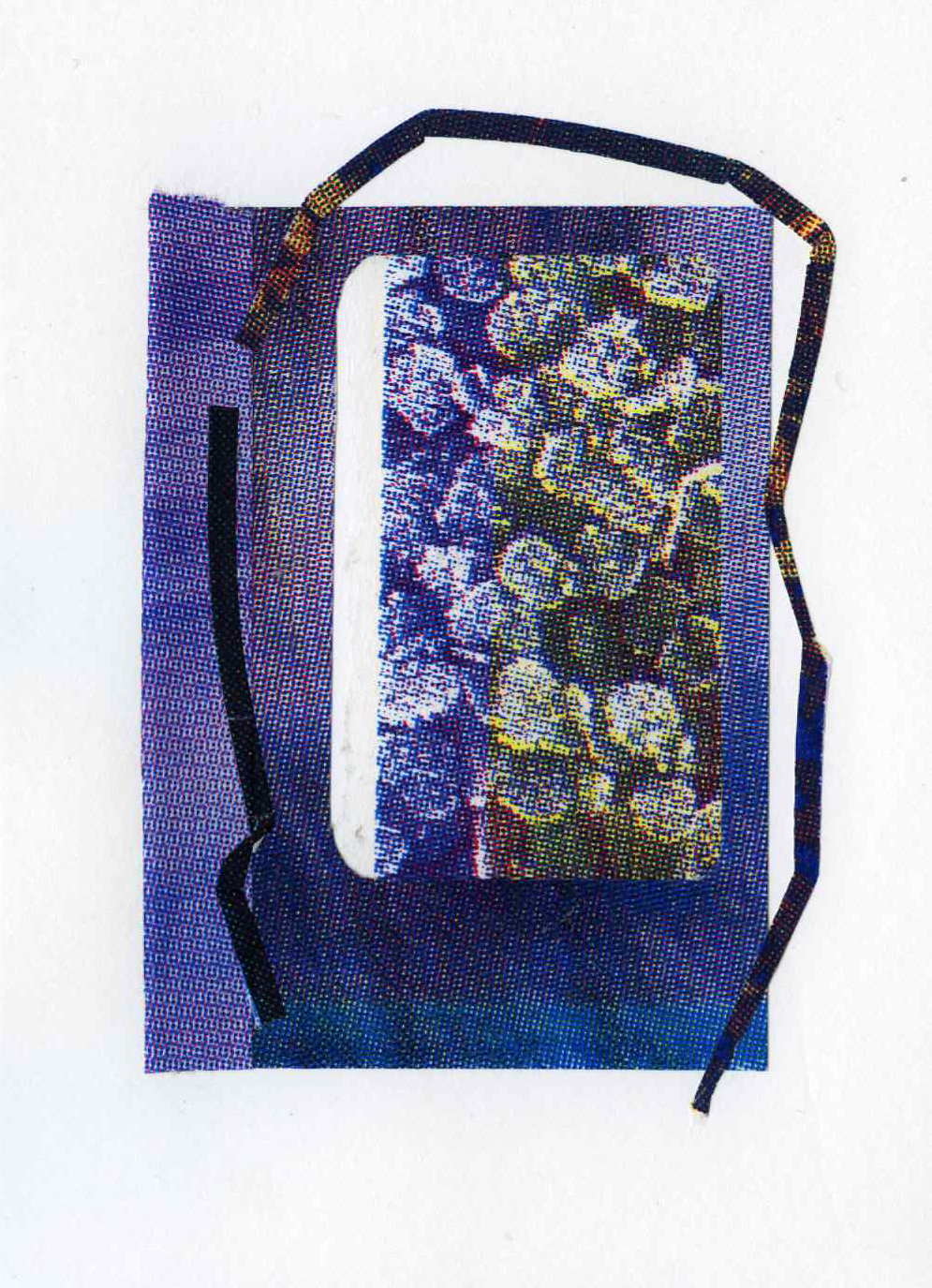 Assemblage #26, Screenprint on kozo, starch paste, 5x7 inches, 2026