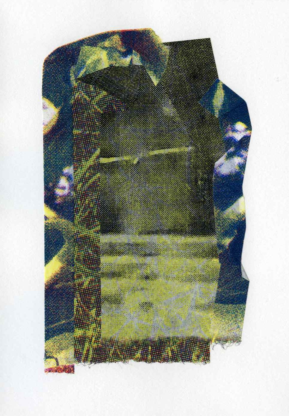 Assemblage #24, Screenprint on kozo, starch paste, 5x7 inches, 2026