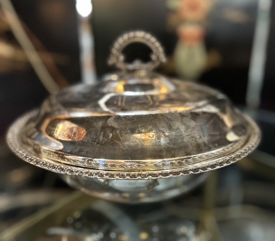 Silverplate Dish with Lid