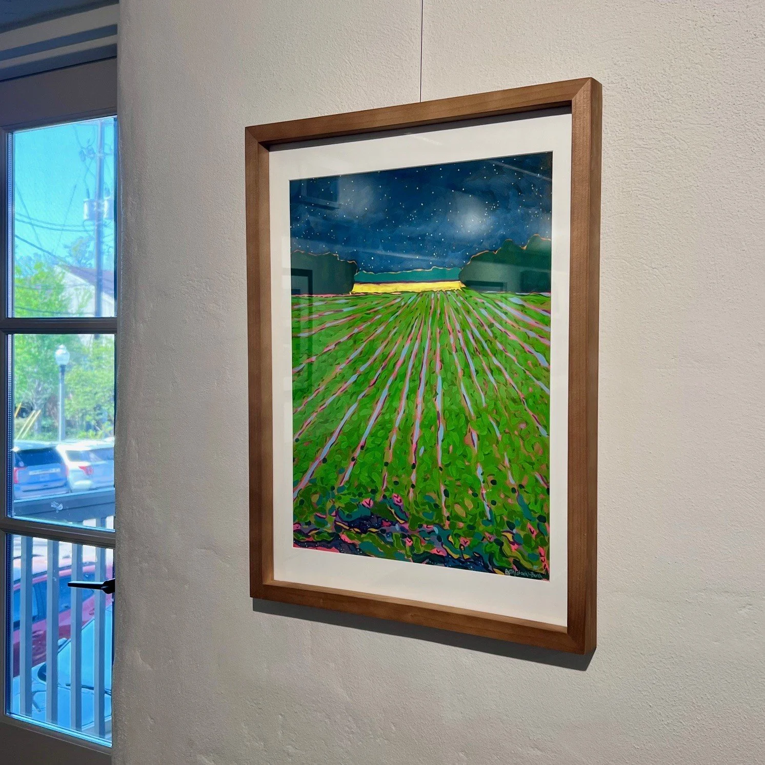 Back Meadow, Oil on paper by Betsy Brackin Burch $1500