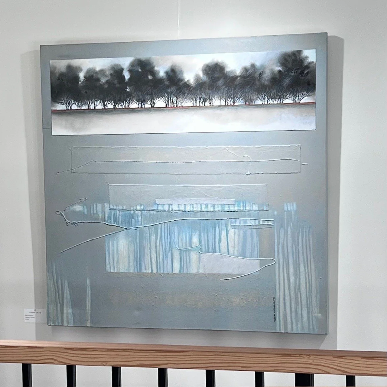 Aquifer II, 40x40" Mixed Media by Rick Anderson $3200