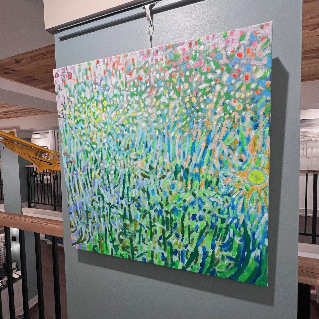 SOLD Good Day, 20x20" Canvas by Rachel Misenar $500