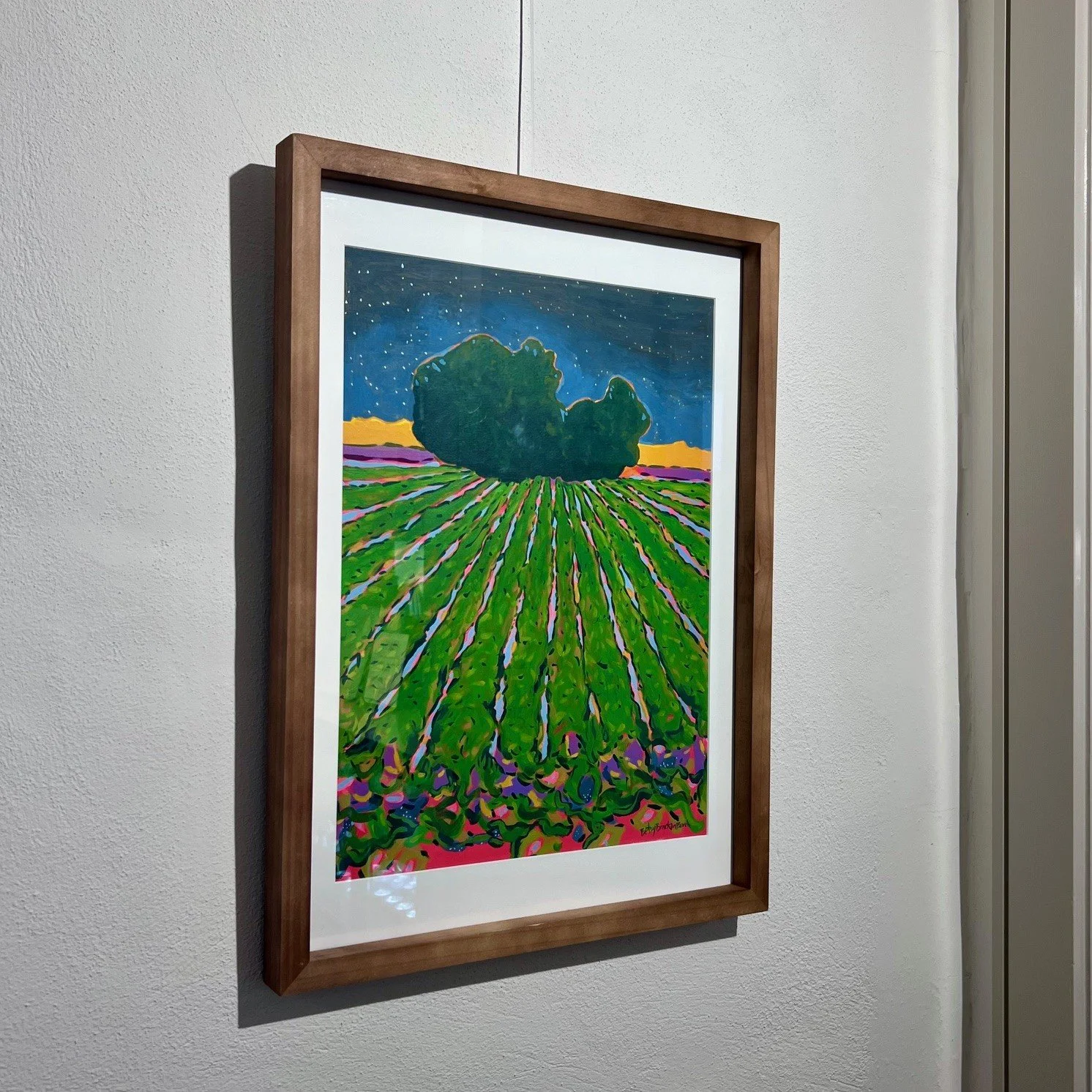 Humid Night, Oil on paper by Betsy Brackin Burch $1500