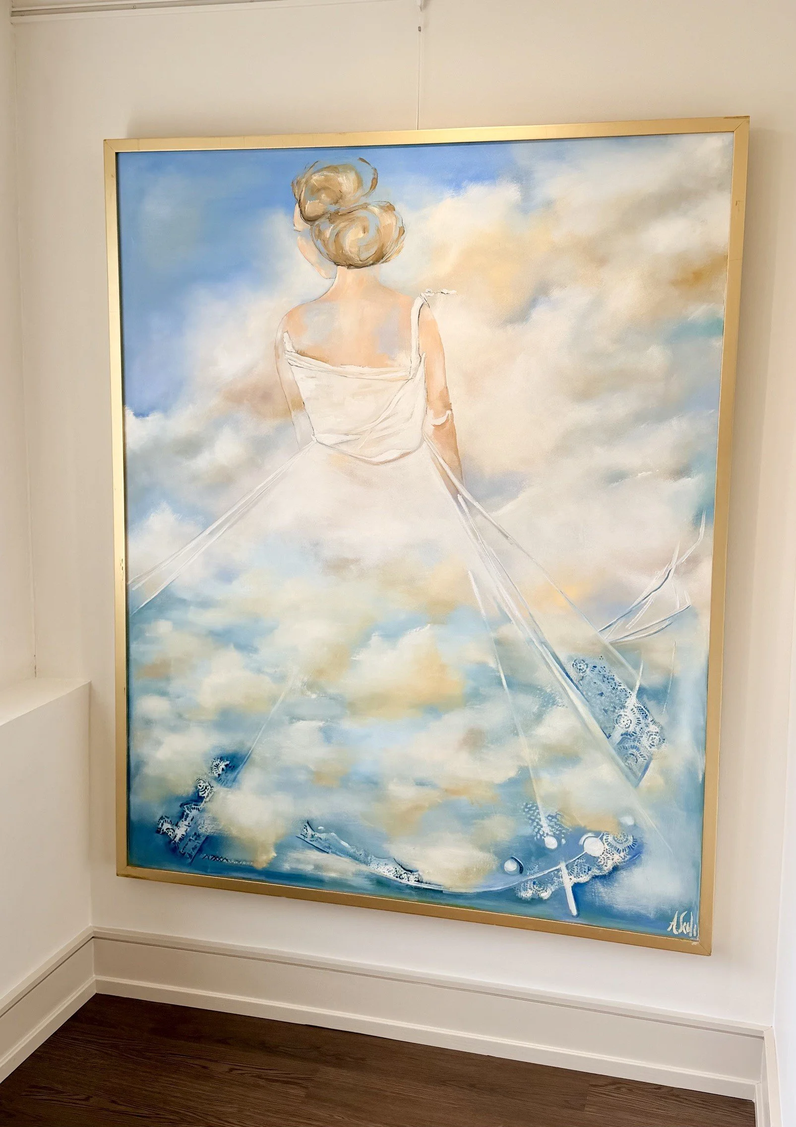 Blue Skies Thinking 48x60" by Ann Seale $3774