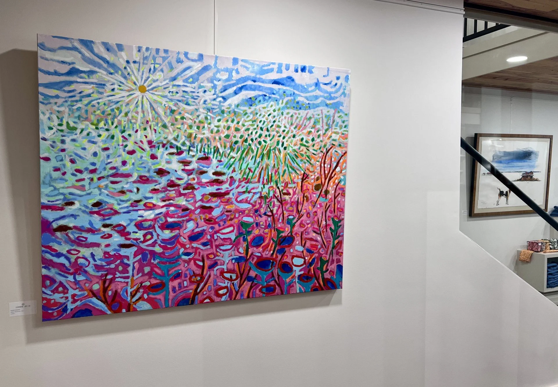 Misty Mountain Hop, 36x48" Acrylic on Canvas by Rachel Misenar $1850