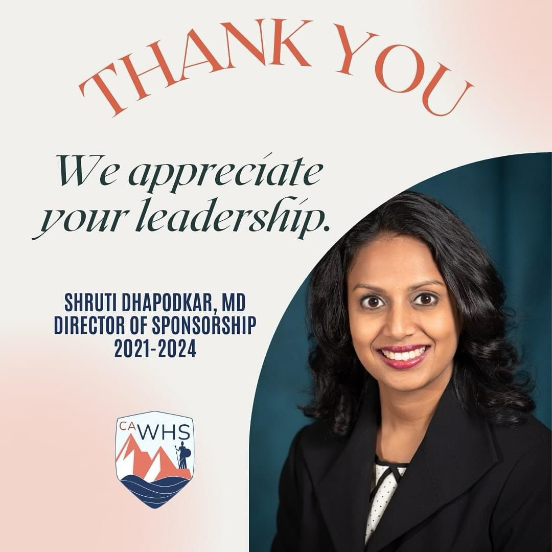We extend our sincere appreciation to Shruti Dhapodkar, MD, for her exceptional leadership and dedication as the Director of Sponsorship. Shruti&rsquo;s strategic vision and efforts have played a pivotal role in securing crucial support for our organ